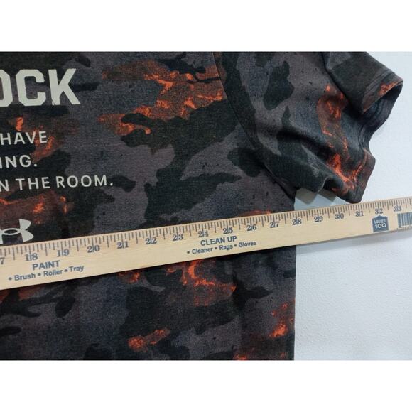 Under Armour Men’s T-Shirt Project Rock Veterans Day Orange Camo Size 4XL - Picture 5 of 13